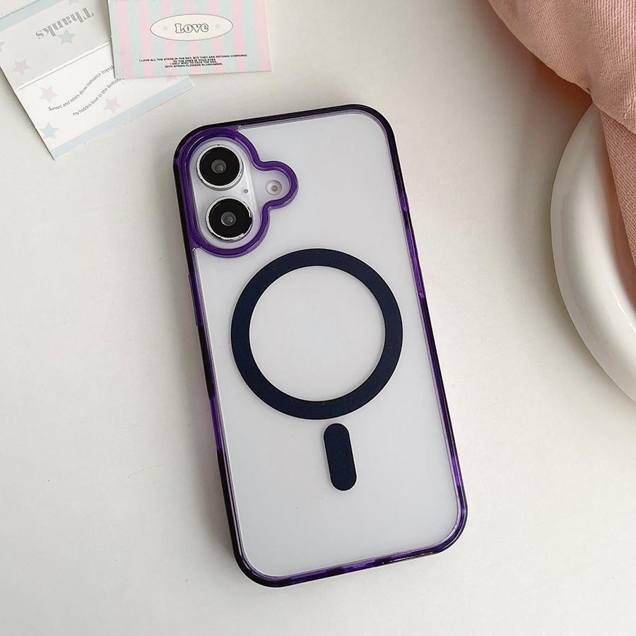 Luxusní magnetické pouzdro na telefon s bezdrátovým nabíjením pro iPhone 16 15 Pro Max 16 Plus iPhone 14 13 12 11 Pro Magsafe Průsvitný zadní kryt odolný proti nárazům