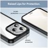 For Honor 400 Lite 5G Phone Case WANLONFENG XC Series TPU Acrylic Cover with Tempered Glass (Big Lens Hole)