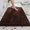 Chenille Long Pile Bathroom Mat - Water Absorbent & Anti-Slip Foot Pad for Home Use