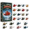 Aviation Themed Decor Aircraft Advent Calendars 2026, Airplane Toy Countdown Calendar, 24 Days Christmas Holiday Calendar with Models, 2D Acrylic