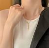 Minimalist Star Clavicle Chain Fringe Pendant Necklace for Women Trendy Titanium Steel Fashion Jewelry