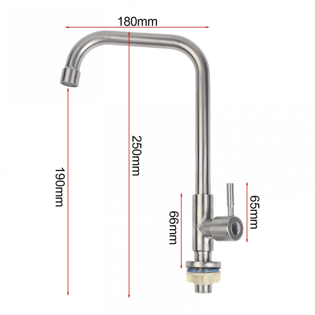 Kitchen Faucet Stainless Steel Water Purifier Save Water Silver