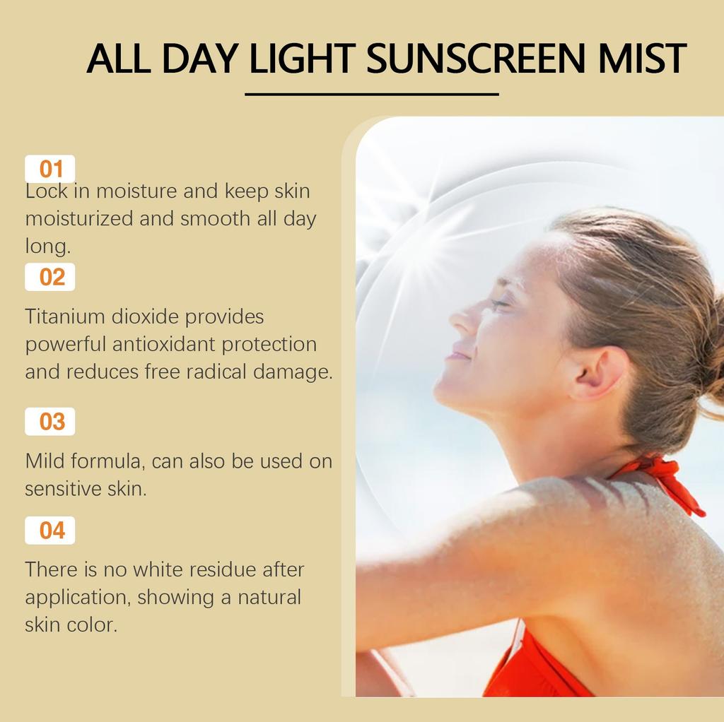 Hydratační sprej na opalování Anti-Uv Jemné ingredience s lehkou texturou 100 ml