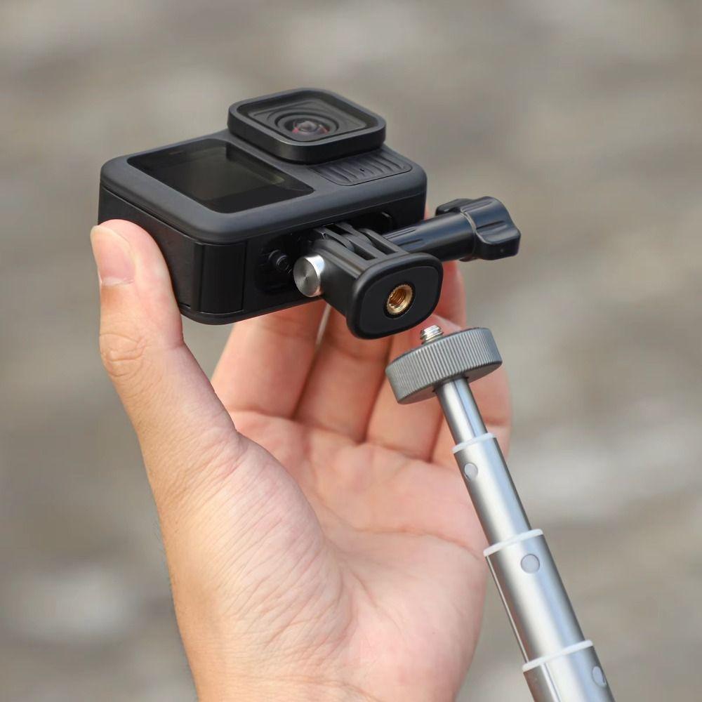 Plastic Tripod Mount Adapter Lightweight Durable 1/4 Screw Portable for DJI Action 5 Pro/4/3 Pocket 3 Insta360 Ace Pro 2 X5
