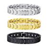 Pulseira Masculina de Aço Inoxidável e Titânio Escama de Peixe - Design Corrente Saturno