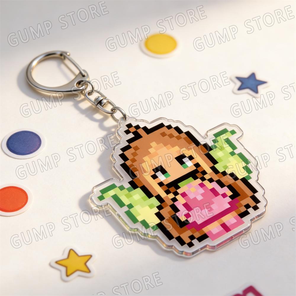 Adorbale Pixel Fairy Magical Girl Keychains for Accessories Bag Stella Musa Tecna Keyrings Jewelry Magic Fairies Fans Gifts