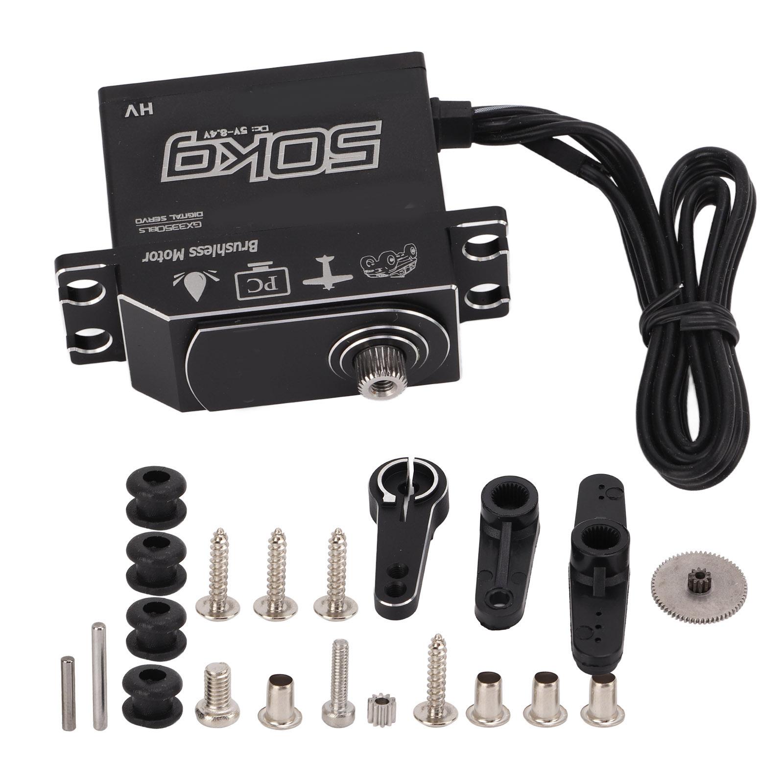 

50кг Висококрутний момент Цифровий Мотор Сервопривід Повний Металевий Редуктор для 18 110 Радіокерованих Автомобілів