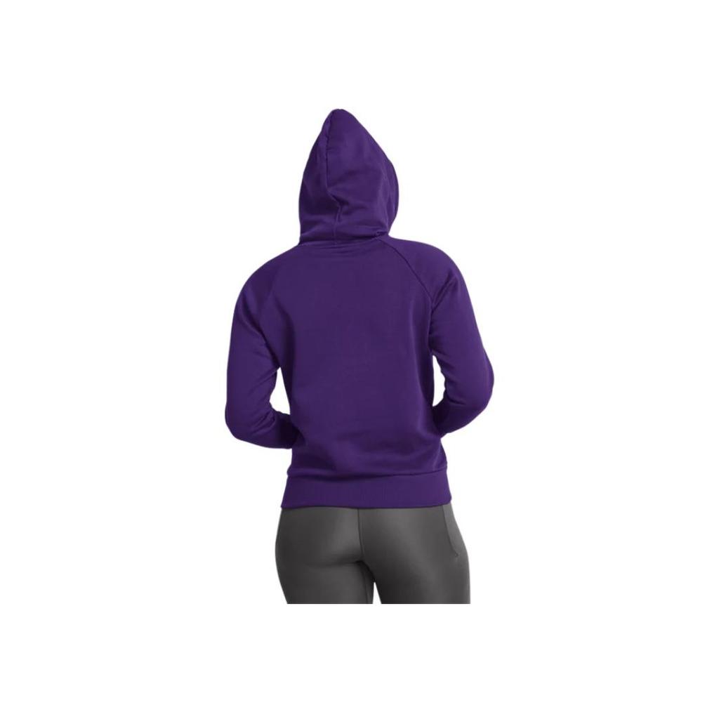 Under Armour Rival Ua Hooded Loose Pullover Long Sleeve Sweatshirt Women sweatshirt Purple 1379500-500