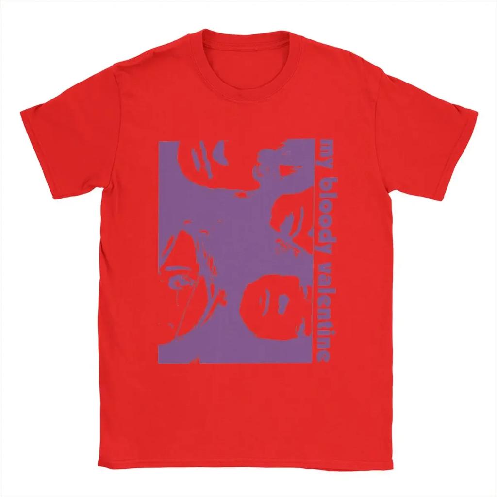 2024Summwe My Bloody Valentine T Shirts Vintage Tees Short Sleeve Crew Neck Clothes Pure Cotton Plus Size Tops streetwear