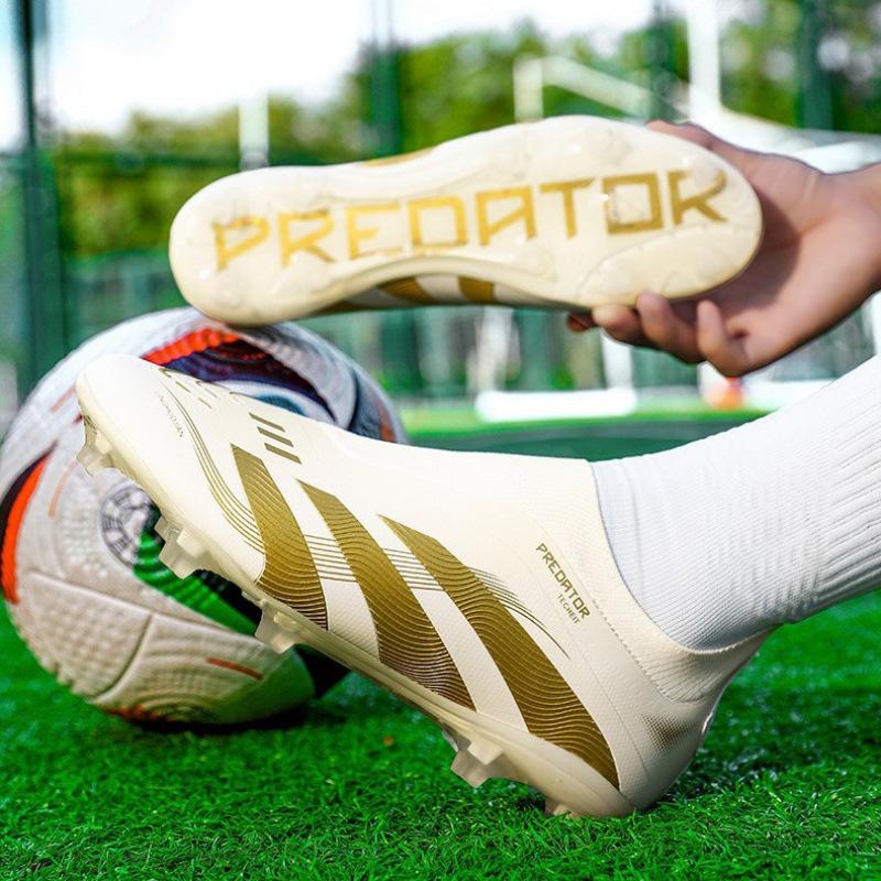 Soccer Shoes Men'S World Cup Flying Weaving Grass Training Seamless Low Top Spike Shredded Sneakers