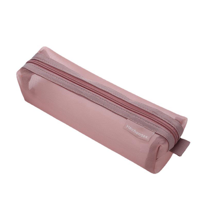 Stor Transparent Nätpennfodral med Hög Kapacitet