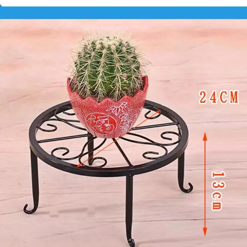 Plant Flower Stand Balcony Home Decoration Stand Retro Wrought Iron Potted Plant Standing Flower Pot Shelf Display Stand Garden LS