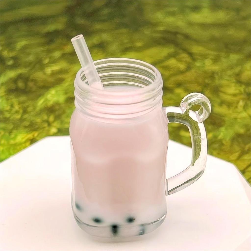 DIY Einmachglas Milchtee Macaron Schlüsselanhänger & Federmäppchen Anhänger