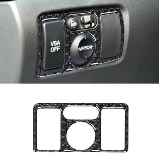 Fits For Acura TL 2004-2008 Carbon Fiber Interior Power Mirror Switch Cover Trim