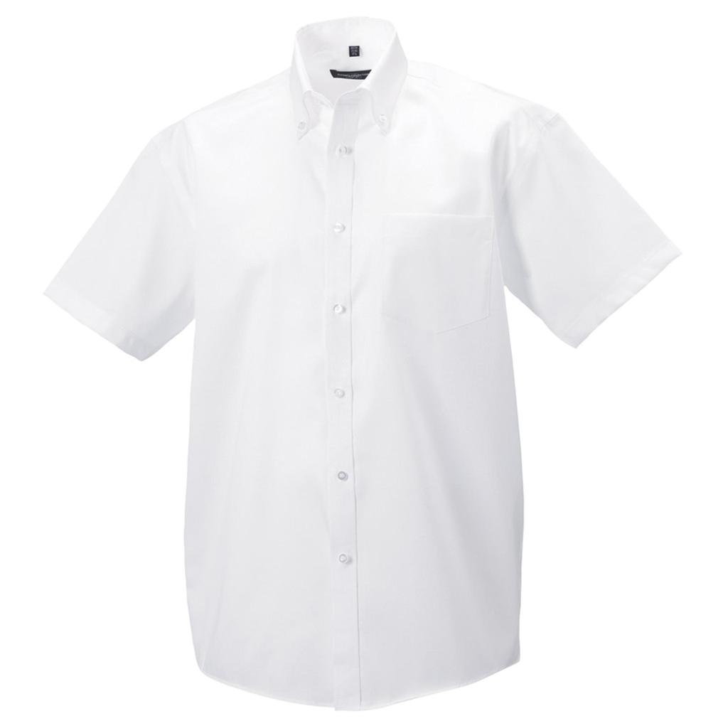Russell Collection Mens Short Sleeve Ultimate Non-Iron Shirt