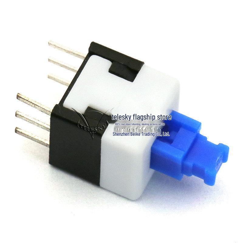 8x8mm Double Pole Six-Pin Push Button Switch (10-Pack)