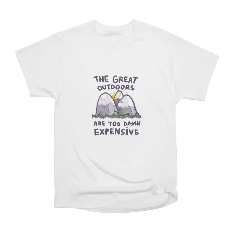 

Men Casual Shirts Short Sleeves THE GREAT OUTDOORS Tees Oversized T-shirts XXXL білий