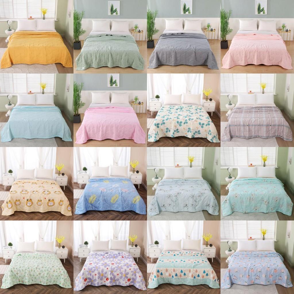 Summer Rabbit Flower Bear Print Air Conditioner Quilt With Gift Box Bedroom For