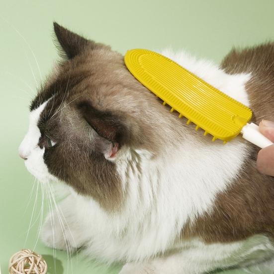 Cat Tongue Comb Ice Cream Design Massage Comb Double Sided Pet Grooming Deshedding Brush for Removing Mats Tangles Loose Fur from The Undercoat