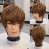 Anime Yagami Light Cosplay Wig 30cm Short Dark Brown Wigs Heat Resistant Synthetic Hair Halloween Free Wig Cap