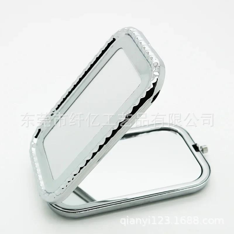 1pcs Portable Makeup Mirrors Metal 70mm Blank Round Compact Mirror For DIY Girl's Women Cosmetic Pocket Mirror Beauty Tools