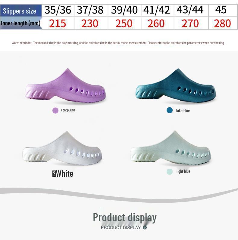 Non-Slip Closed Toe Surgical Slippers: Lab & Operating Room Protective Footwear for Nurses