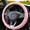 Soft Microfiber Leather Steering Wheel Cover, Universal 15 Inch For Women Girls, Fit Vehicles, Sedans, SUVs, Vans, Trucks - Light Pink