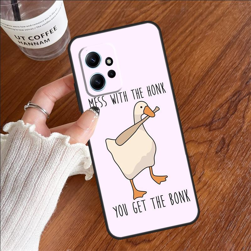 Cartoon Cute Goose Case For Xiaomi Redmi 12C 13C 14C 10C Redmi Note 13 Pro 14 12 11 9 10 9S 10S 11S 12S Cover