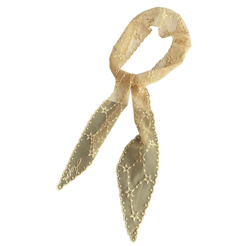 Hollowed Lace Scarf Headband for Lady Hair Scarf Bandanas Headpiece Turban Hairband Women Photo Headscarf Head Accessory