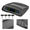 Wireless Tire Pressure Alarm Monitor Solar USB Power TPMS Digital LCD Display Sensor