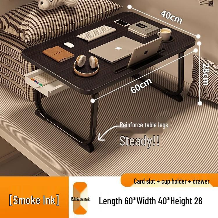 Foldable Bedside Laptop Table for Dormitory or Bay Window
