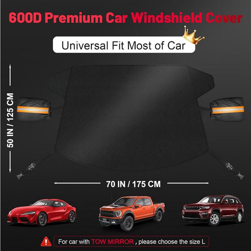 Car Cover Windshield Sun Cover For Car Windshield 69x49 Inch Windshield Cover For Ice And Snow Windshield Snow Cover Winter