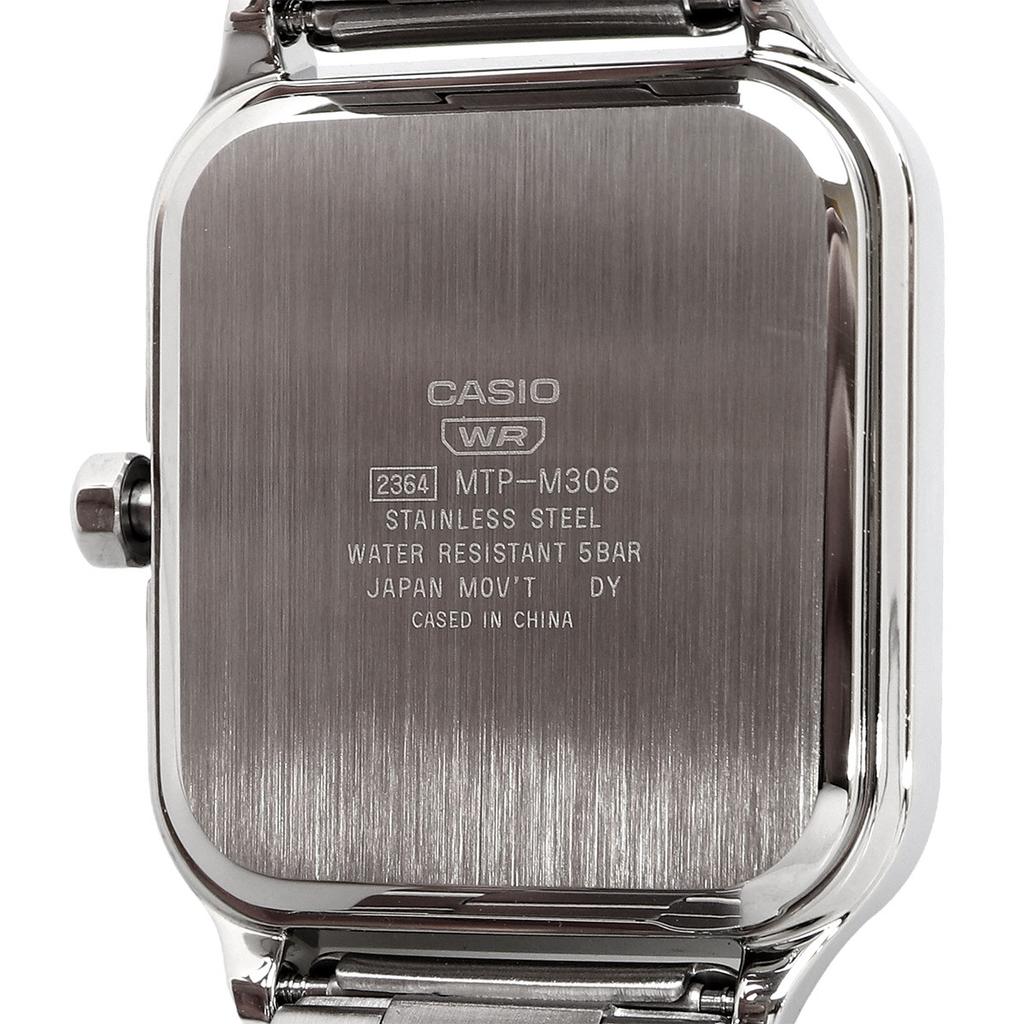 CASIO Standard Round Rectangle Blue Watch, 24-Hour Display, Multifunction, Men's, MTP-M306D-2AV