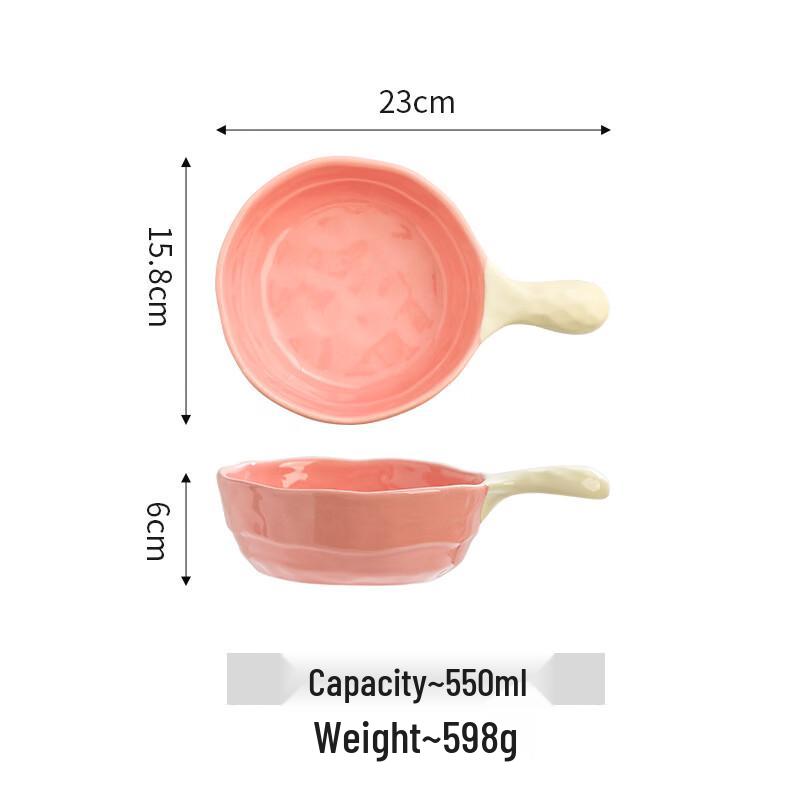 

ZISIZ Ceramic Double-Handled Soup & Fruit Bowl (2-Pack)