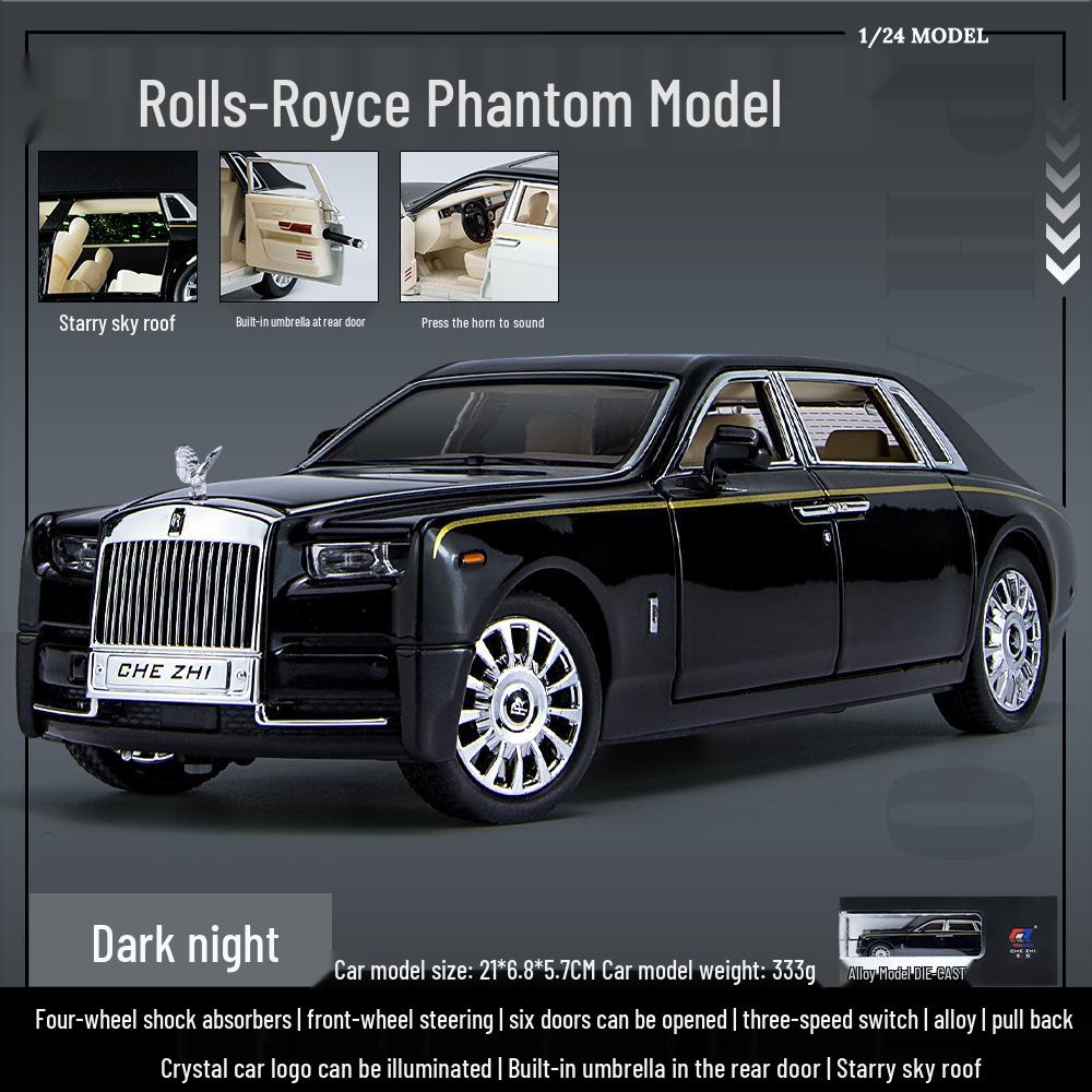 Zhi 1:24 Phantom Starry Sky Alloy Toy Car with Sound & Light, Pull Back Action, and 6 Openable Parts