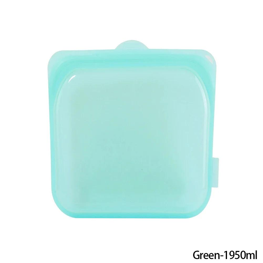 1 buc. Pungă Alimentară Reutilizabilă din Silicon, Container Alimentar pentru Congelator, Rezistent la Căldură, Etanș, Pungi pentru Păstrarea Prospețimii, Pungi de Sigilare pentru Sub-ambalare