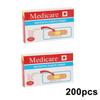 100/200Pcs Waterproof Band-Aids Adhesive Bandages First Aid Medical Supplies Anti-Bacteria Breathable Wound Plaster