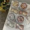 4/1Box Irregular Foil Opal Nail Glitter Sequins Sparkly Gradient Symphony Polarized Flakes Silver Gold Mixed Nail Art Decoration