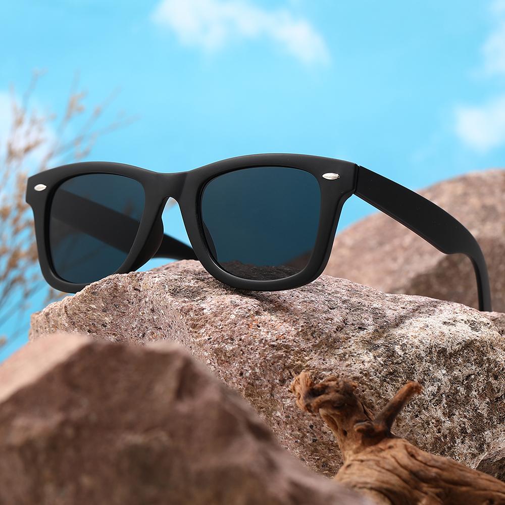 Attractive Glasses Men's 1/10 Pcs Classic Wayfarer Sunglasses Driving Sunglasses Luxury Fashion Designer Sunglasses Coating Uv400 Fishing Eyewear