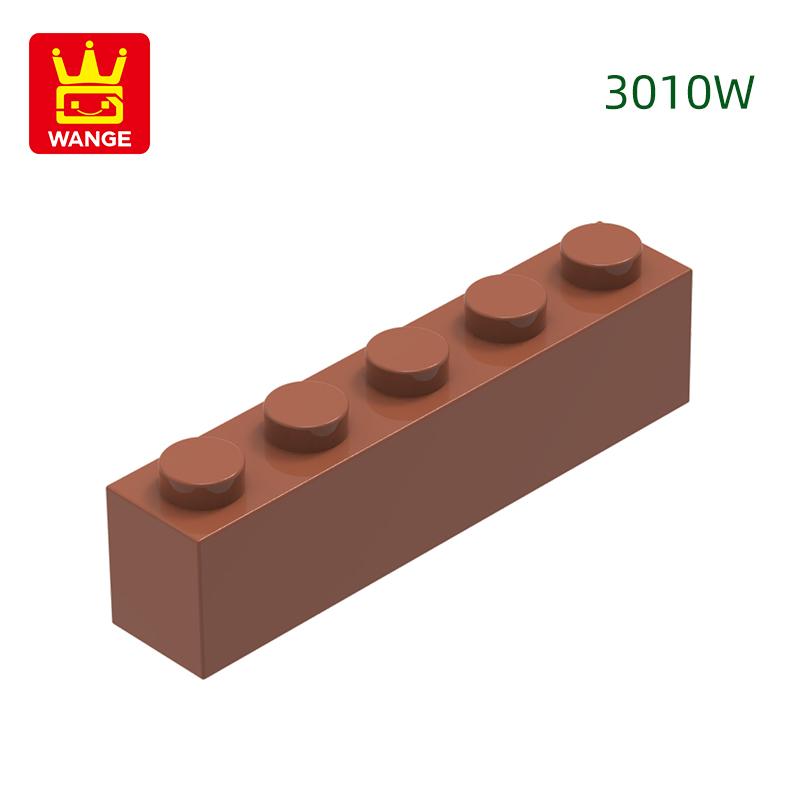 Non-Toxic 52Pcs/Lot Thick Bricks 1X5 Dots Block Moc Color Accessories Compatible With 3010W Brick Diy Children'S Toy Assembly Part