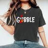 Gobble Gobble Thanksgiving T Shirt Family Thanksgiving Shirts Women Short Sleeve T-Shirt Turkey Tops Casual Women T Shirt