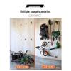 Heavy-Duty Flat Steel Storage Hooks (2-Pack)