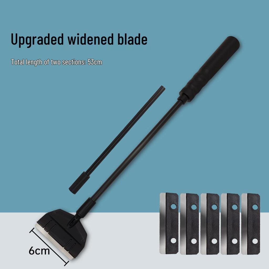 Wide Algae Scraper for Fish Tanks and Aquariums - Long Handle Blade for Algae and Moss Removal.