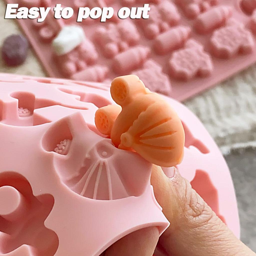 1pcs Cartoon Baby Silicone Mold Candy Soft Candy Making Mold Baking Cake Decoration Candy Chocolate Mold