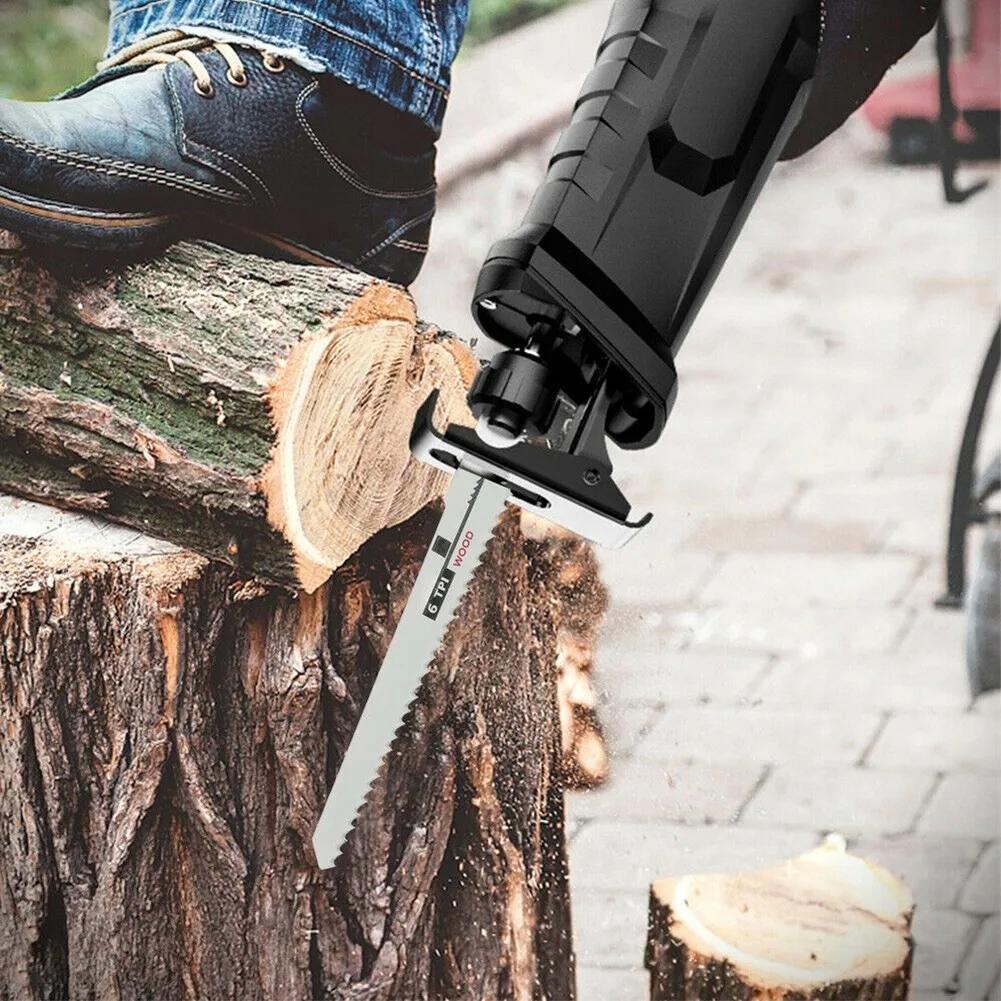 Rosfix Zestaw 4 Brzeszczotów do Piły Szablastej – Uniwersalne Ostrza 150 mm / 200 mm | Wysokowęglowa Stal | Do Drewna i Metalu