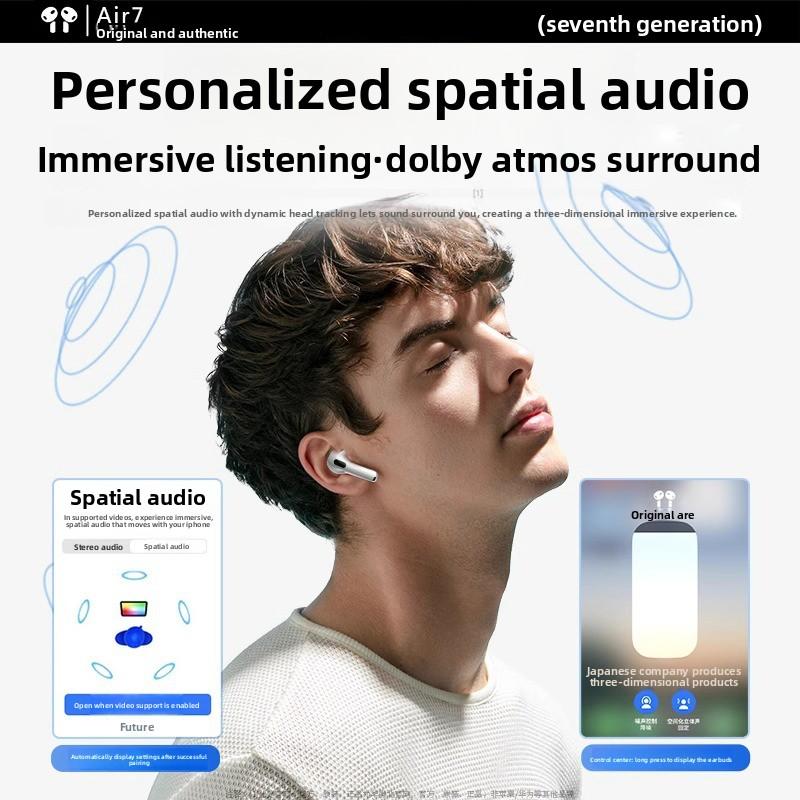 QUEED Bluetooth Headphones 7th Generation Noise-cancelling Wireless Headphones for Sports and Games, Wireless Bluetooth Headphones