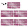 Waterproof Wall Decals for Kitchen 5Pcs Vintage Brick Tile Stickers, Oil?Proof Wallpaper, Peel Oil Proof Stickers Bathroom & Stick Backsplash Living