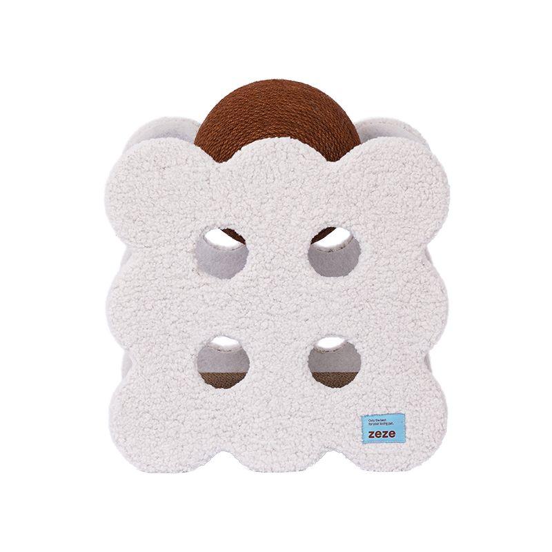 

Когтеточка для кошек, двухслойная веревка из сизаля, игрушки для кошек, башня с мячом, крытый домик для кошек, игровая площадка, товары для животных, аксессуары, игровые полки 39X25.5X44CM