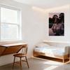 Serene Woman In Reflective Pool At Dusk Sheer White Blouse Henna Design Sexy Tin Sign Vintage Metal Wall Decor for Home Bedroom