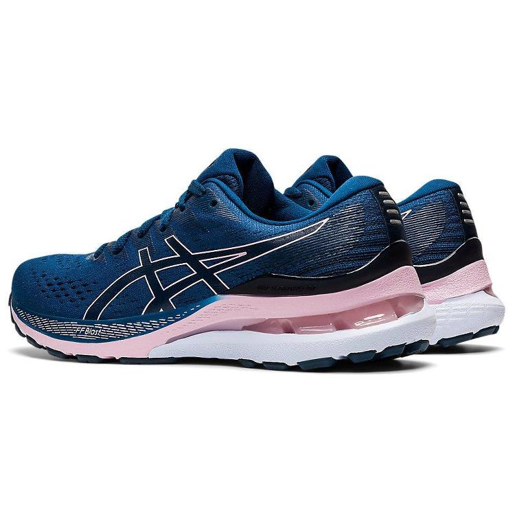 New Asics Gel Kayano 28 Wide 'Mako Blue Barely Rose' Women's 1012B046-402